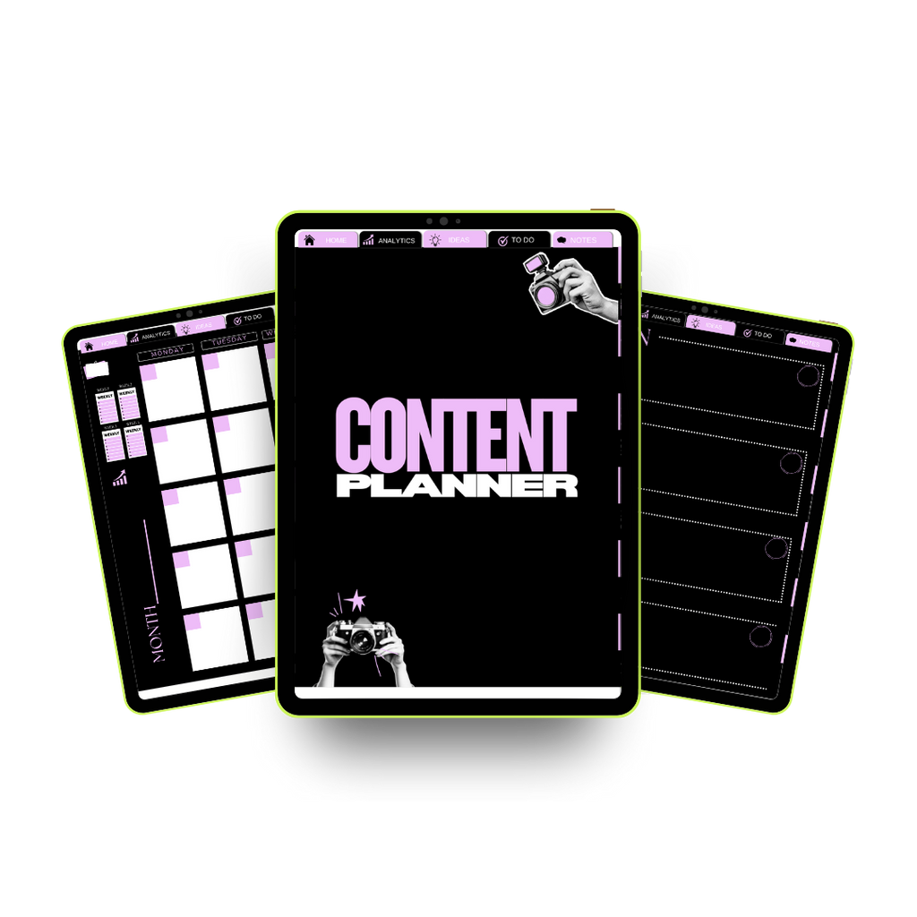 "GET STARTED" CONTENT PLANNER HYPERLINKED